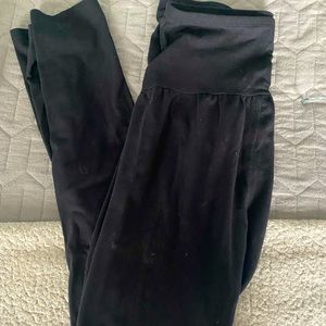 A-glow maternity black sweatpants
